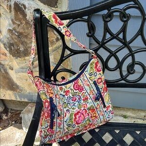 Vera Bradle has Floral Patterned Shoulder Bag